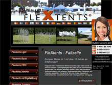Tablet Screenshot of flextents.de